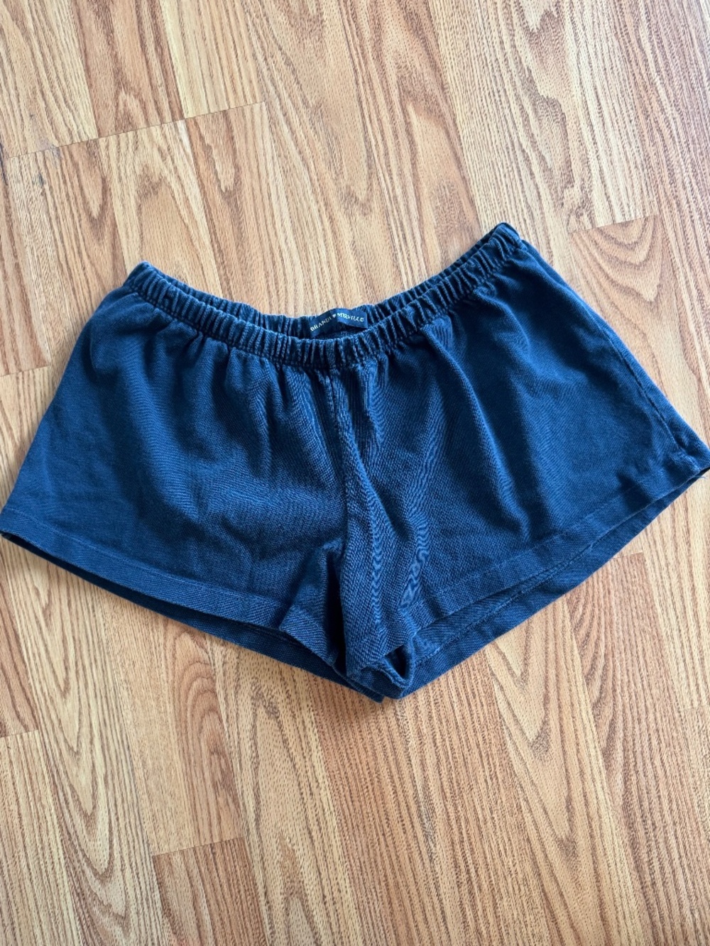 Brandy Navy Blue Cotton Shorts